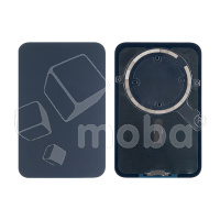 Задняя крышка для iPhone 17 Pro Max (A3526) Синий (стекло, монолит, MagSafe, логотип) - Премиум