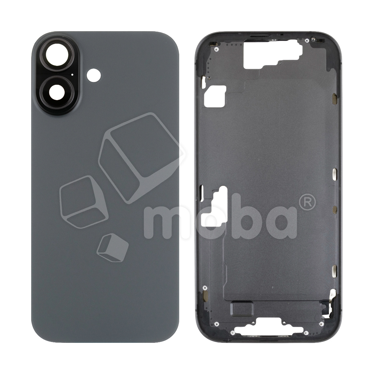 Корпус для iPhone 17 (A3520) (1 Sim) Черный - Премиум