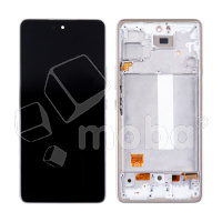 Дисплей для Samsung Galaxy A53 5G (A536B) модуль с рамкой Белый - (OLED) (Full Size)