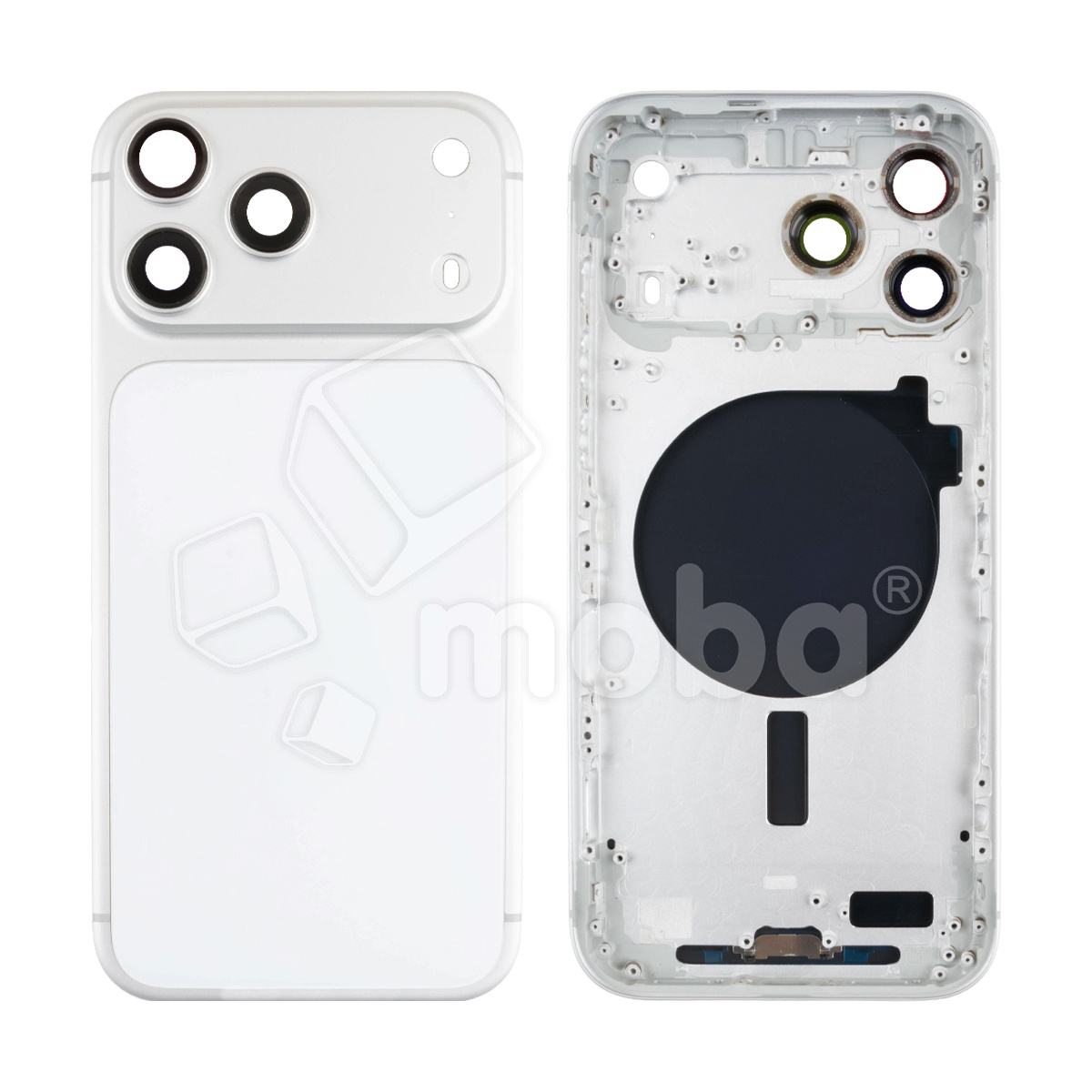 Корпус для iPhone 17 Pro Max (A3526) (1 Sim) Серебро - Премиум