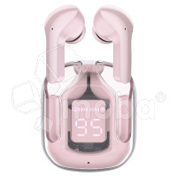 Беспроводные наушники Bluetooth Acefast T6 (TWS, вакуумные, с дисплеем, ENC шумоподавление) Розовый