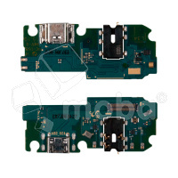 Шлейф для Samsung Galaxy A02 (A022G) плата системный разъем/разъем гарнитуры/микрофон - Премиум