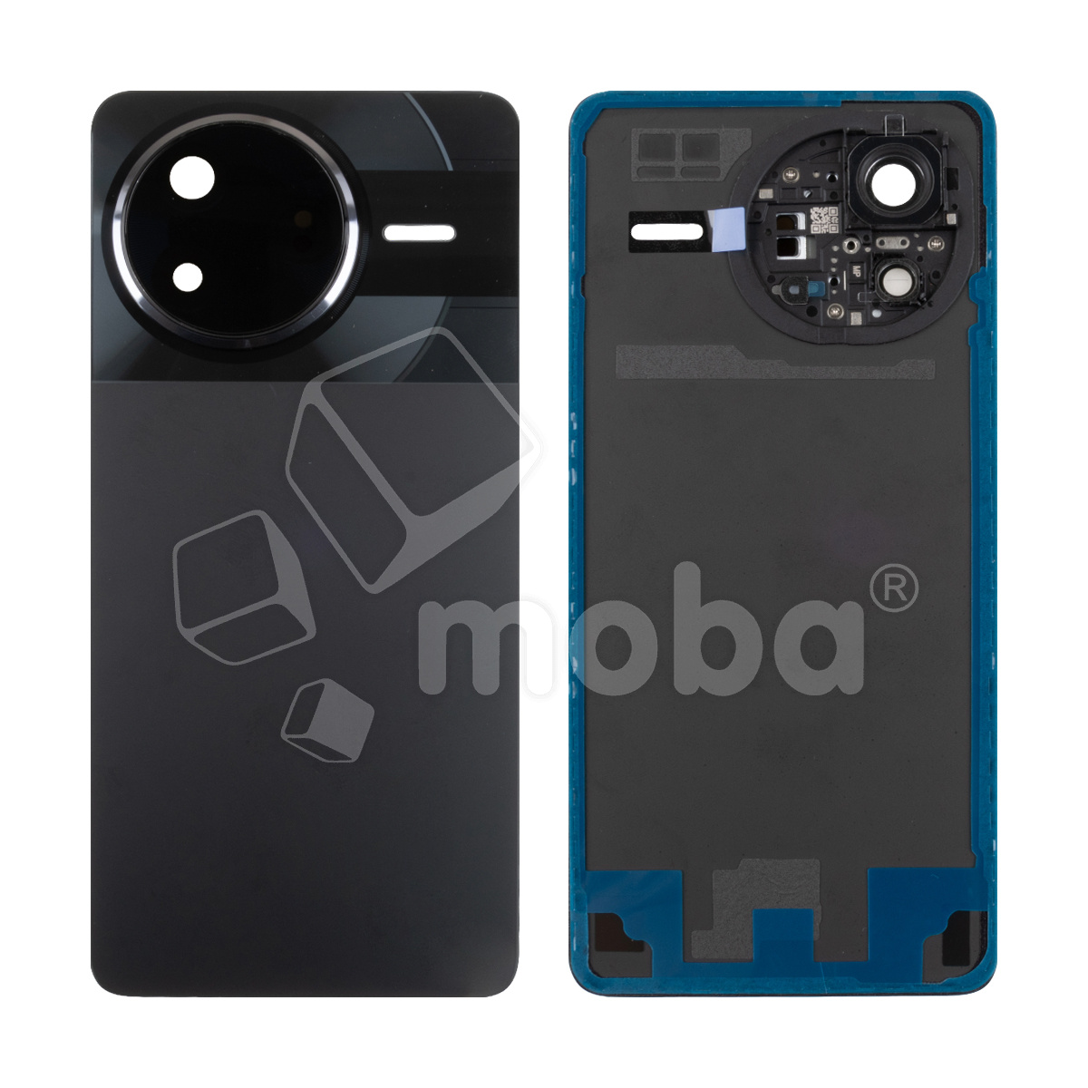 Задняя крышка для Xiaomi Poco F7 Pro (24117RK2CG) Черный - Премиум