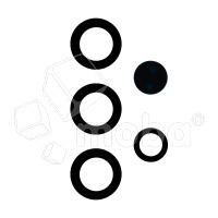 Стекло камеры для Samsung Galaxy S25 Ultra (S938B) (комплект 5 шт.) Черный