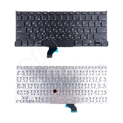Клавиатура для ноутбука MacBook Pro 13" A1502 (2013-2015, прямой Enter RU) Черный