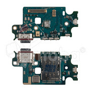 Шлейф для Samsung Galaxy S22+ (S906B/EU version) плата системный разъем/разъем SIM/микрофон - Премиум