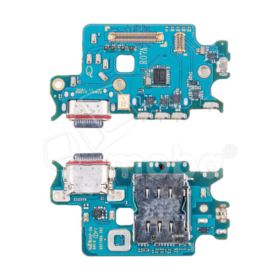 Шлейф для Samsung Galaxy S22 (S901U/America/EU version) плата системный разъем/разъем SIM/микрофон - Премиум