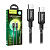 Кабель Type-C - Type-C Hoco X14 (3A, 60W, PD, оплетка нейлон) Черный