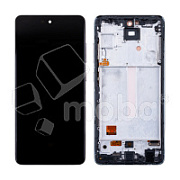 Дисплей для Samsung Galaxy A52/A52 5G/A52s 5G (A525F/A526B/A528B) модуль с рамкой Черный - (OLED) (Small Size)