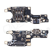 Шлейф для Huawei Honor 70 (FNE-NX9) плата на системный разъем/разъем SIM/микрофон - Премиум