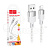 Кабель USB - Lightning (для iPhone) Hoco X99 (2.4А, прозрачный силикон, термостойкий) Серый
