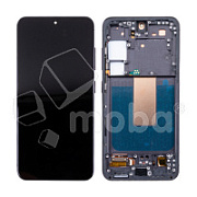 Дисплей для Samsung Galaxy S23 (S911B) модуль с рамкой Черный - (OLED) (Full Size)