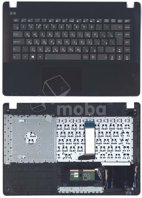 Клавиатура для ноутбука Asus X451 X451CA черная топ-панель