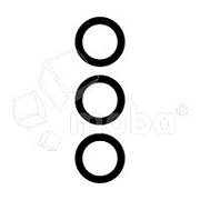 Стекло камеры для Samsung Galaxy S22/S22+ (S901B/S906B) Черный