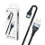Кабель USB - Lightning (для iPhone) BC X57 (5A, оплетка ткань) Черный