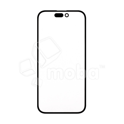 Стекло для переклейки iPhone 14 Pro в сборе с OCA пленкой Черный - OR (Mitsubishi)