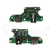 Шлейф для Huawei Honor 10X Lite/P Smart 2021 (DNN-LX9/PPA-LX1) плата на системный разъем/разъем гарнитуры - Премиум