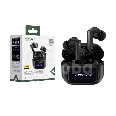 Беспроводные наушники Bluetooth Acefast W6 (TWS, вакуумные, с диплеем, активное шумоподавление) Черный