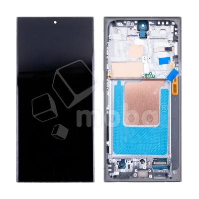 Дисплей для Samsung Galaxy S24 Ultra (S928B) модуль с рамкой Черный - (OLED) (Full Size)