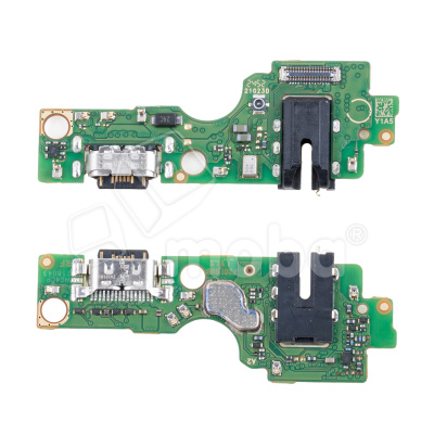 Шлейф для Infinix Hot 50 4G (X6882) плата на системный разъем/разъем гарнитуры/микрофон - Премиум