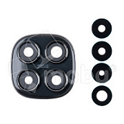 Стекло камеры для Xiaomi Redmi Note 14 Pro 5G (24090RA29G) в сборе с рамкой Черный