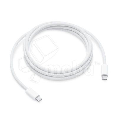 Кабель Type-C - Type-C для iPhone 15/15 Plus/15 Pro/15 Pro Max/16/16 Plus/16 Pro/16 Pro Max, MacBook (240W, PD, оплетка нейлон, 2 м) Белый - OR
