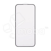 Защитное стекло "Матовое" для iPhone 14 Pro Max Черное (Закалённое, полное покрытие)