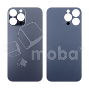 Задняя крышка для iPhone 13 Pro Max (A2645) Серый (стекло, широкий вырез под камеру, логотип)