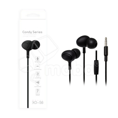 Гарнитура "3,5 мм" Jack XO S6 (вакуумные) Черный