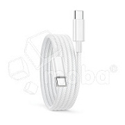 Кабель Type-C - Type-C для iPhone 15/15 Plus/15 Pro/15 Pro Max/16/16 Plus/16 Pro/16 Pro Max/17/17 Pro/17 Pro Max/Air (60W, PD, оплетка нейлон, тех.упак., 2 м) Белый
