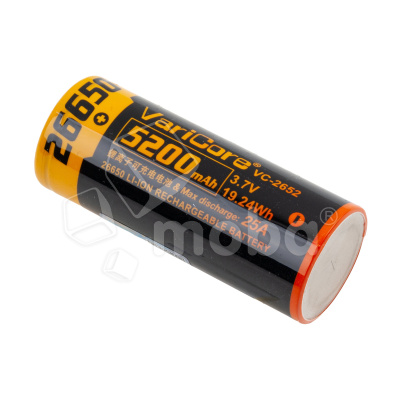 Аккумулятор 26650 VariCore 3.7V 5200 mAh 25A Высокотоковый