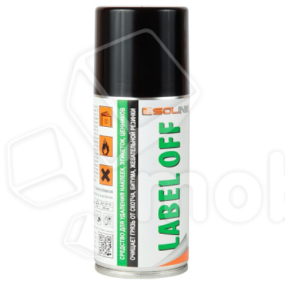 Спрей-очиститель Solins LABEL-OFF (200 мл) - заменяет изопропиловый спирт и ацетон