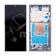 Дисплей для Samsung Galaxy S24 Ultra (S928B) модуль с рамкой Черный - (OLED) (Full Size)