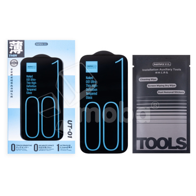 Защитное стекло Remax Medicine Glass UT-01 для iPhone 15 Plus/16 Plus (ультратонкое) Черный