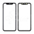 Стекло для переклейки iPhone 11 (A2221) с OCA пленкой + рамка Черный - OR (Mitsubishi)