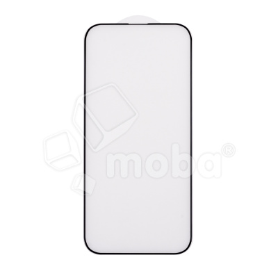 Защитное стекло "Матовое" для iPhone 14 Pro Черный (Закалённое, полное покрытие)