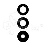 Стекло камеры для Samsung Galaxy A15 4G/5G (A155F/A156B) (комплект 3 шт.) Черный