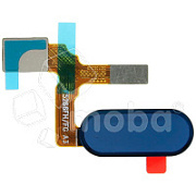Шлейф для Huawei Honor 9/9 Premium (STF-L09/STF-AL10) на кнопку HOME в сборе Синий