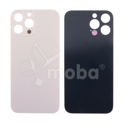 Задняя крышка для iPhone 13 Pro Max (A2645) Золото (стекло, узкий вырез под камеру, логотип) - Премиум
