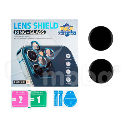 Защитное стекло линзы камеры для iPhone 13/13 mini (комплект 2 шт.) Черный