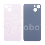 Задняя крышка для iPhone 13 (A2635) Розовый (стекло, монолит, широкий вырез под камеру, логотип) - Премиум