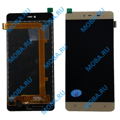 Дисплей для Highscreen Power Rage в сборе с тачскрином Золото