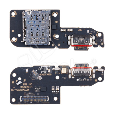 Шлейф для Xiaomi Poco F5 (23049PCD8G) плата системный разъем/разъем SIM/микрофон