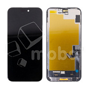Дисплей для iPhone 15 Plus (A3094) в сборе с тачскрином Черный - (Soft OLED, Full HD) (площадка под IC)