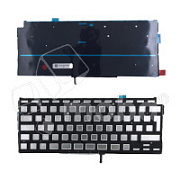 Подсветка клавиатуры для ноутбука MacBook Air M1 13" A2337 (2020, Г-образный Enter RU) Черный