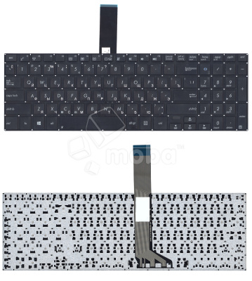 Клавиатура для ноутбука Asus V551 черная плоский Enter