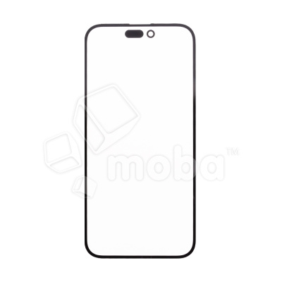 Стекло для переклейки iPhone 14 Pro Max в сборе с OCA пленкой Черный - OR (Feaglet)