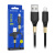 Кабель USB - Lightning Borofone BX92 (2.4A, оплетка ткань) Черный