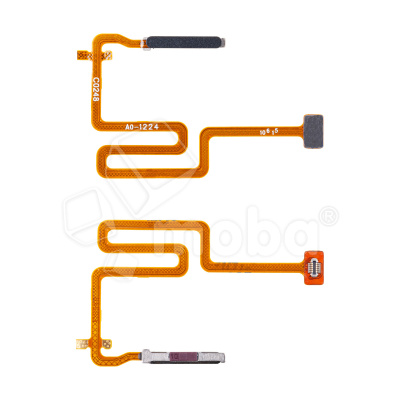 Шлейф для Realme 8i (RMX3151) сканер отпечатка пальцев Черный