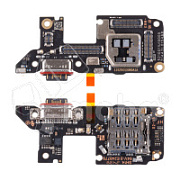 Шлейф для Xiaomi Poco F7 Ultra (24122RKC7G) плата системный разъем/разъем SIM/микрофон - Премиум